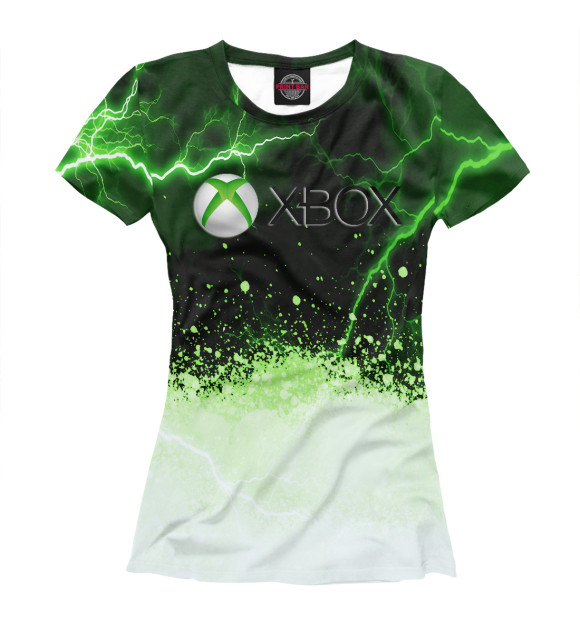 Футболка для девочек с изображением Xbox цвета Белый