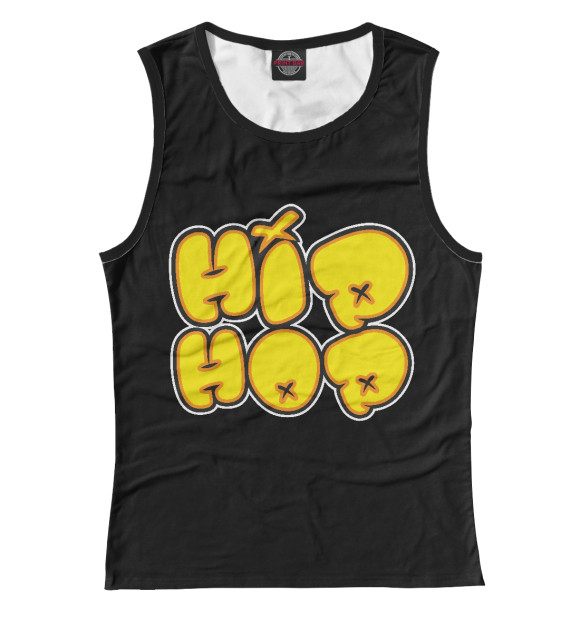Женская майка с изображением Hip Hop цвета Белый