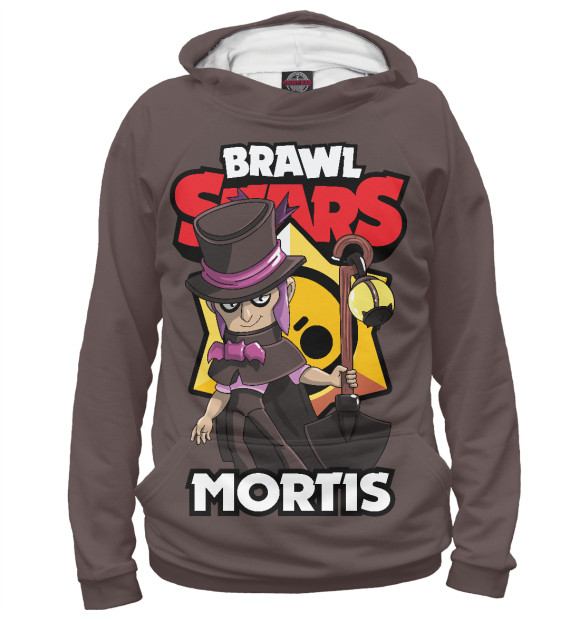 Женское худи с изображением Brawl stars цвета Белый