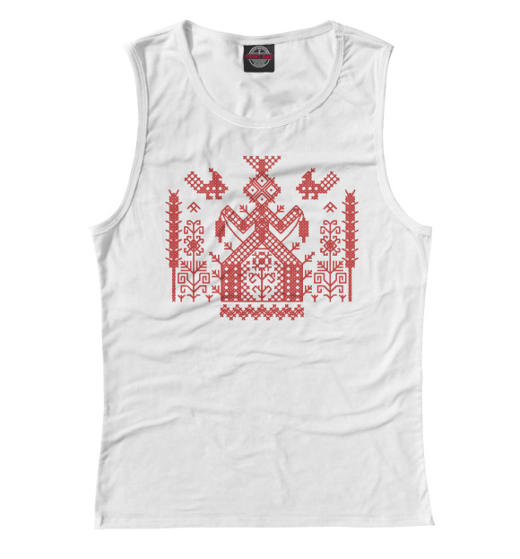 Майка для девочки с изображением Богиня Судьбы Макошь цвета Белый