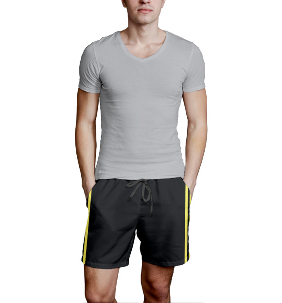 Мужские шорты с изображением Домашняя Евро 2016 цвета Белый