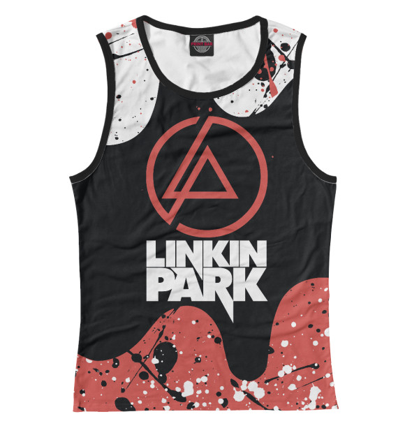 Майка для девочки с изображением Linkin Park цвета Белый