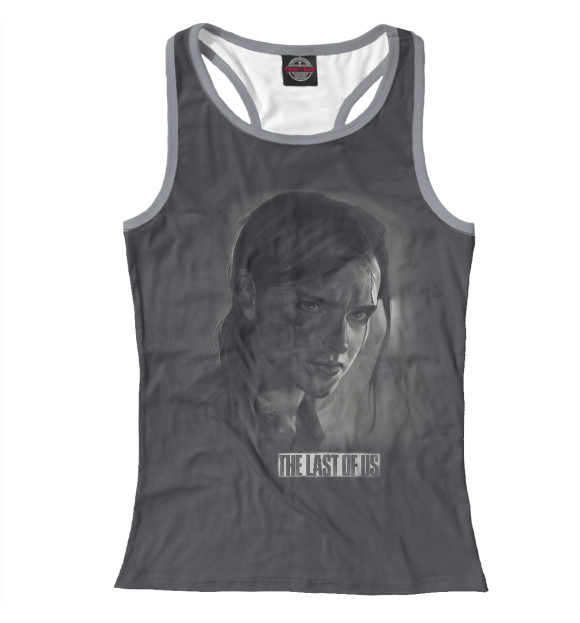 Женская майка-борцовка с изображением The Last of Us цвета Белый