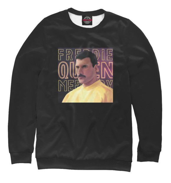 Свитшот для девочек с изображением Queen цвета Белый