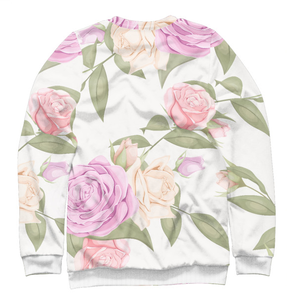 Свитшот для мальчиков с изображением Rose pattern цвета Белый