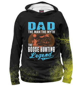 Женское худи Dad The Man Myth Goose