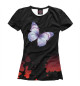 Женская футболка Lavender Butterfly