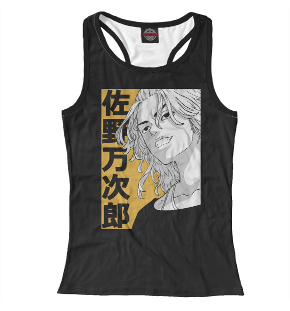 Женская майка-борцовка с притом Мики цвета Белый Женская майка-борцовка с изображением Мики цвета Белый