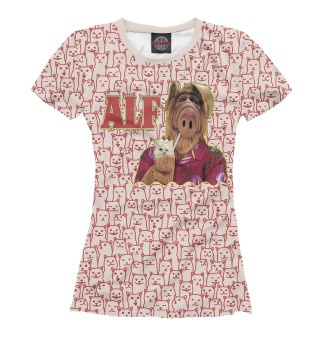 Женская футболка Alf