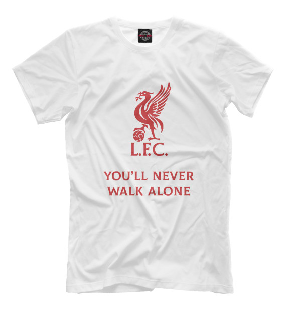 Футболка для мальчиков с изображением You'll never walk alone цвета Белый