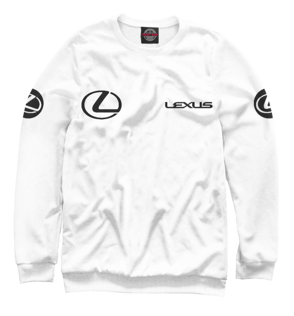 Свитшот для девочек с изображением Lexus цвета Белый