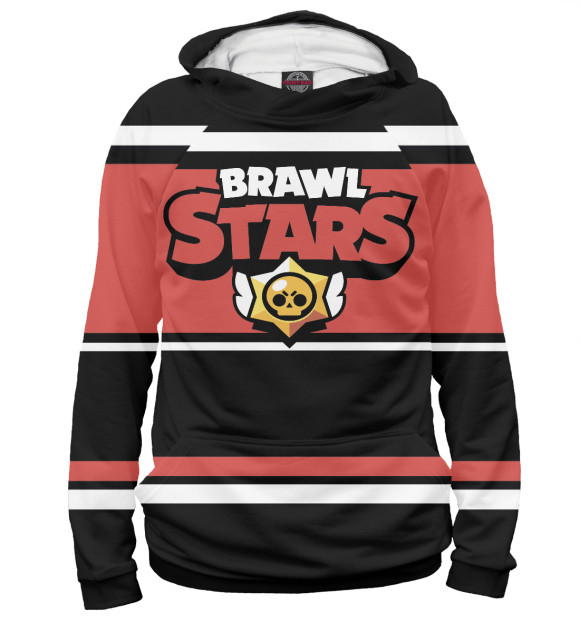 Женское худи с изображением Brawl Stars цвета Белый