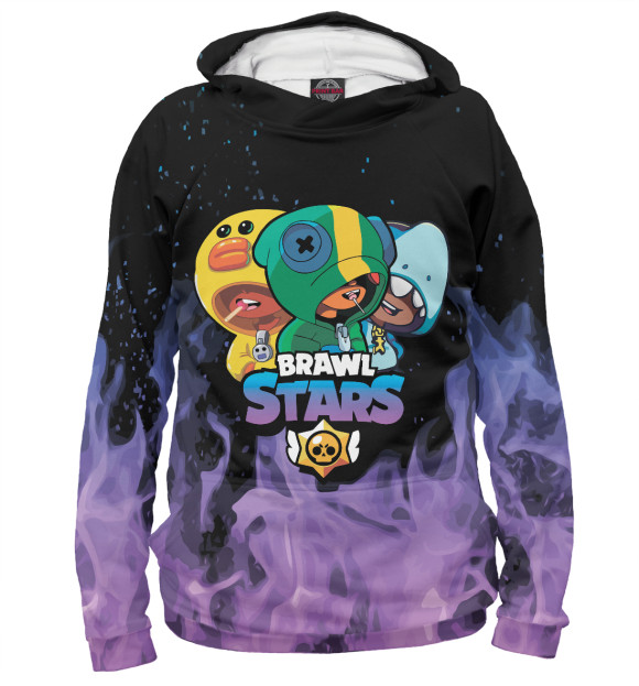Женское худи с изображением Brawl Stars цвета Белый