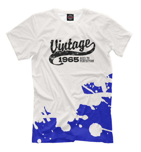 Футболка для мальчиков с изображением Vintage 1965 цвета Белый