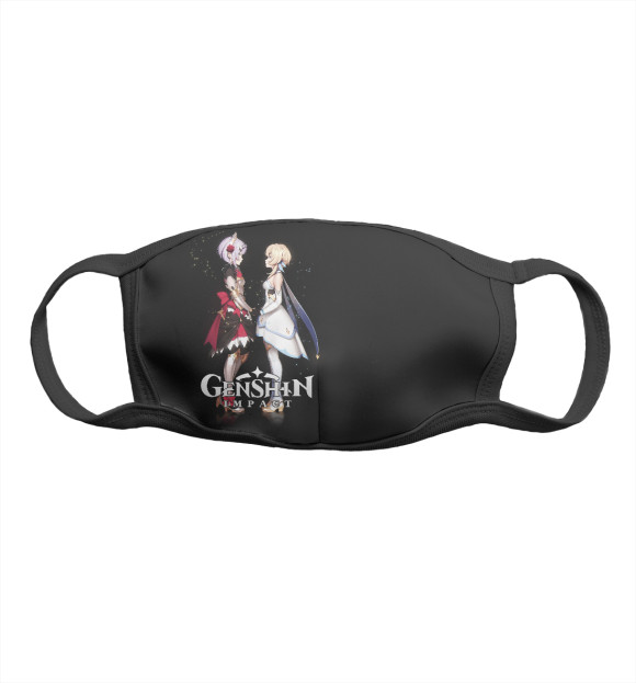 Маска тканевая с изображением Genshin Impact цвета Белый