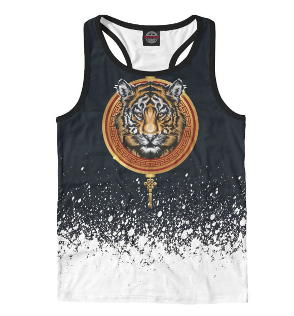 Мужская майка-борцовка с притом Year Of The Tiger Zodiac цвета Белый Мужская майка-борцовка с изображением Year Of The Tiger Zodiac цвета Белый