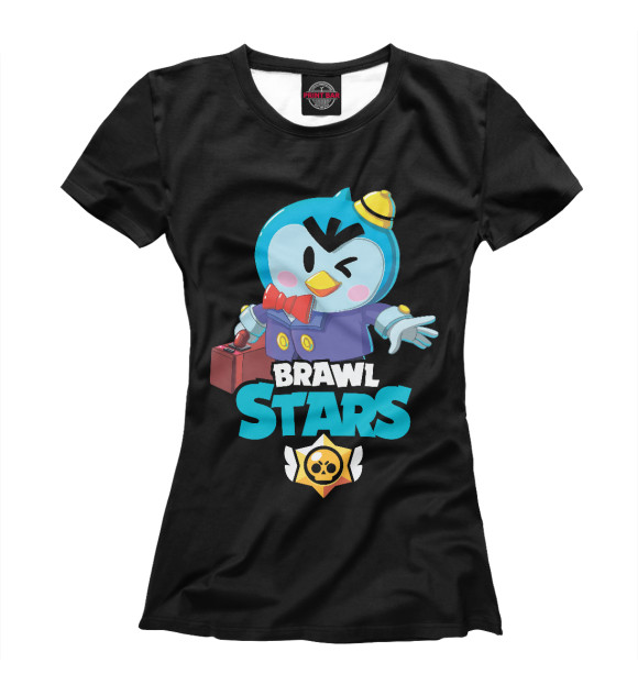 Футболка для девочек с изображением Brawl Stars MR.R цвета Белый