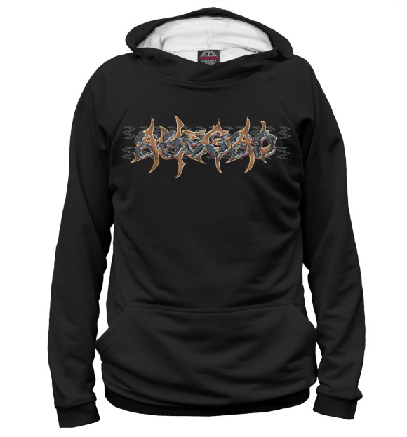 Женское худи с изображением Ahegao Metal цвета Белый
