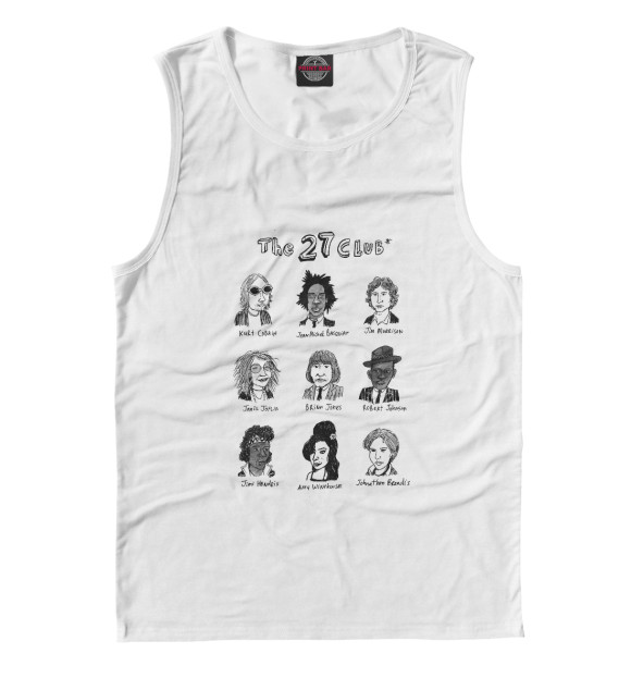 Майка для мальчика с изображением The 27 club цвета Белый
