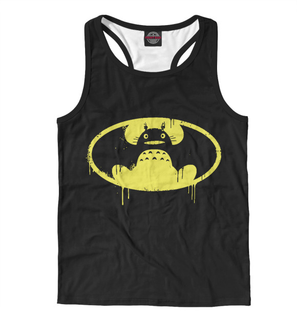 Мужская майка-борцовка с изображением Тоторо цвета Белый