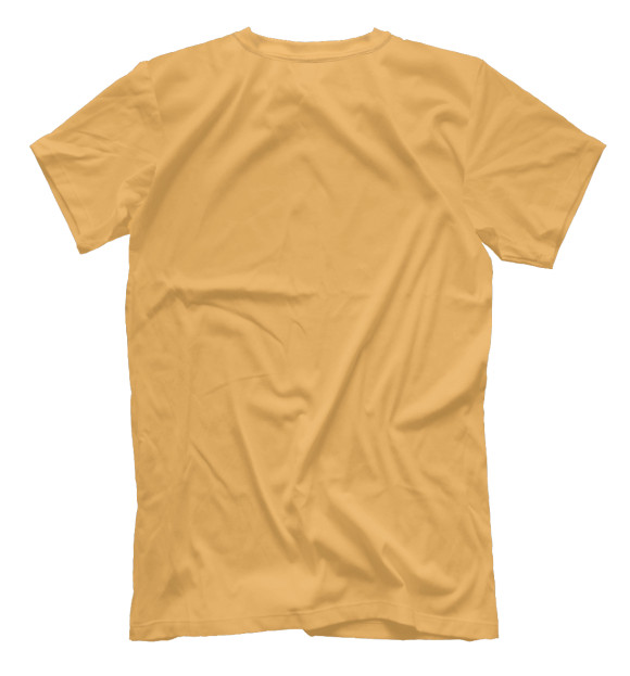 Мужская футболка с изображением Котик клубочек цвета Белый