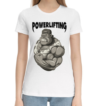 Хлопковая футболка для девочек Powerlifting
