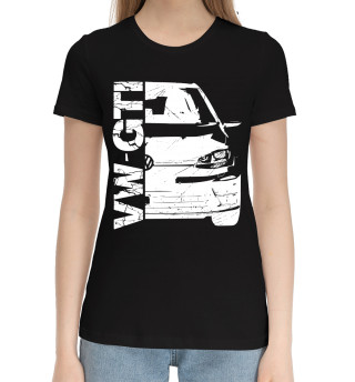 Женская хлопковая футболка Volkswagen