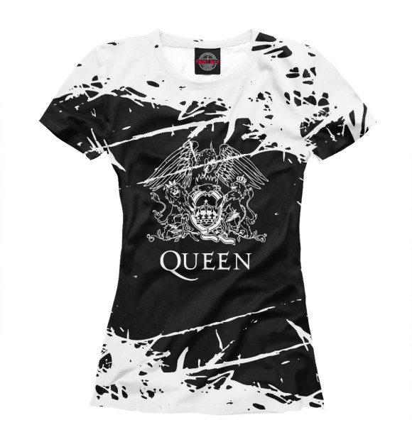 Женская футболка с изображением Queen цвета Белый