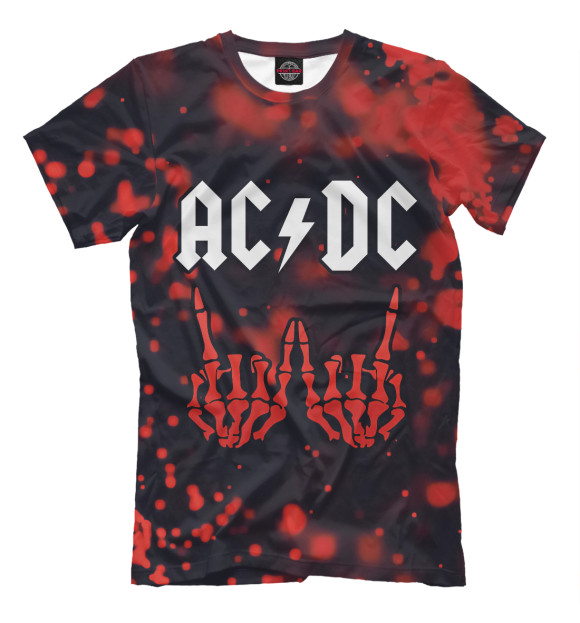 Футболка для мальчиков с изображением AC/DC цвета Белый