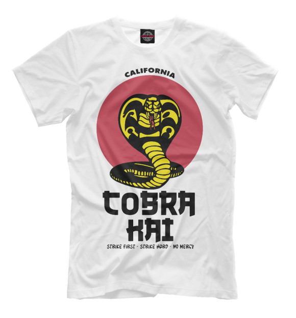 Футболка для мальчиков с изображением Cobra Kai цвета Белый