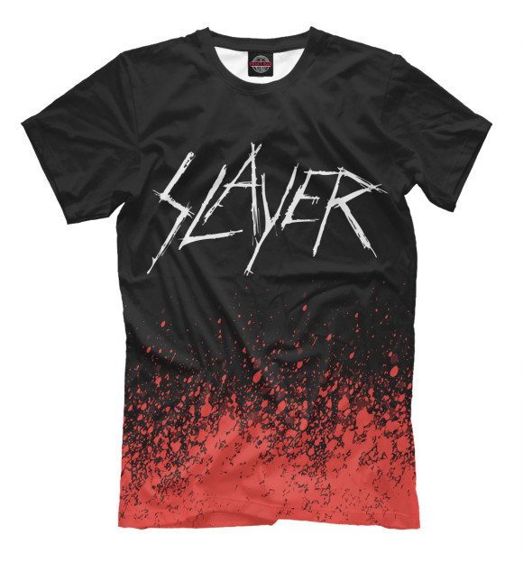 Футболка для мальчиков с изображением Slayer цвета Белый
