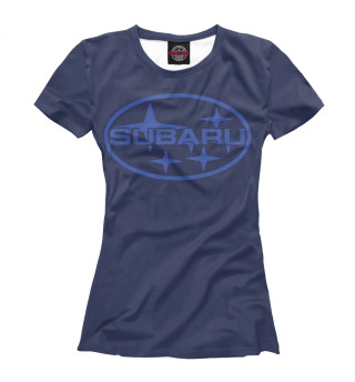 Женская футболка Subaru
