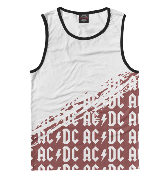 Майка для мальчика с изображением AC/DC цвета Белый