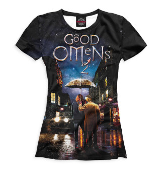Женская футболка God omens 2