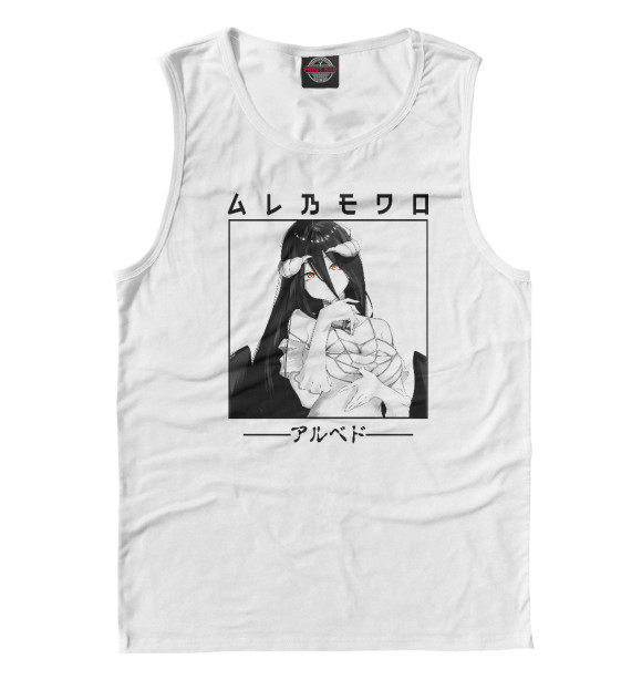 Майка для мальчика с притом Альбедо цвета Белый Майка для мальчика с изображением Альбедо цвета Белый