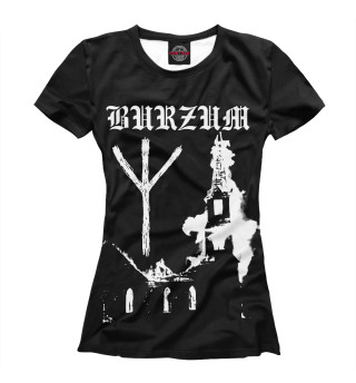 Женская футболка Burzum с лого