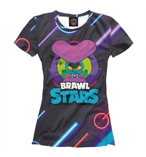Футболка для девочек с изображением BrawlStars Eve Ева цвета Белый