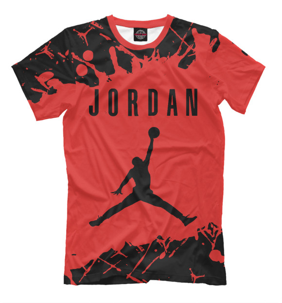 Мужская футболка с изображением Air Jordan (Аир Джордан) цвета Белый