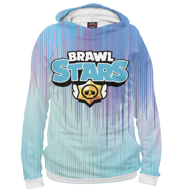 Женское худи с изображением Brawl Stars цвета Белый