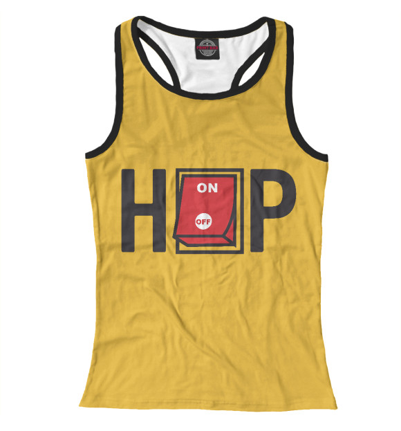 Женская майка-борцовка с изображением Hip Hop цвета Белый