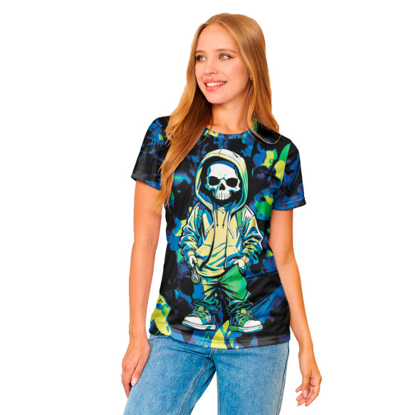 Женская футболка Skeleton