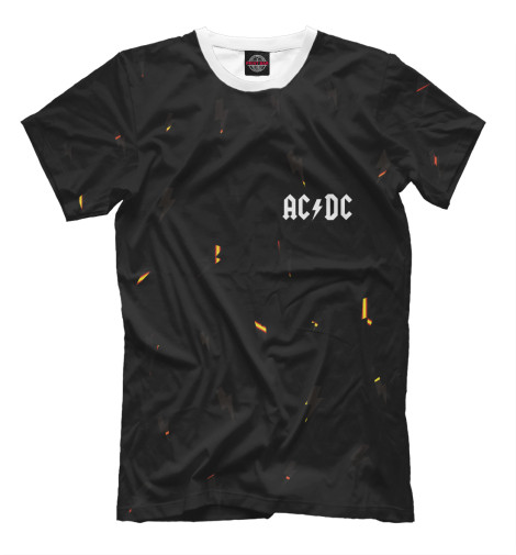 хлопковые футболки print bar ac dc Футболки Print Bar AC DC