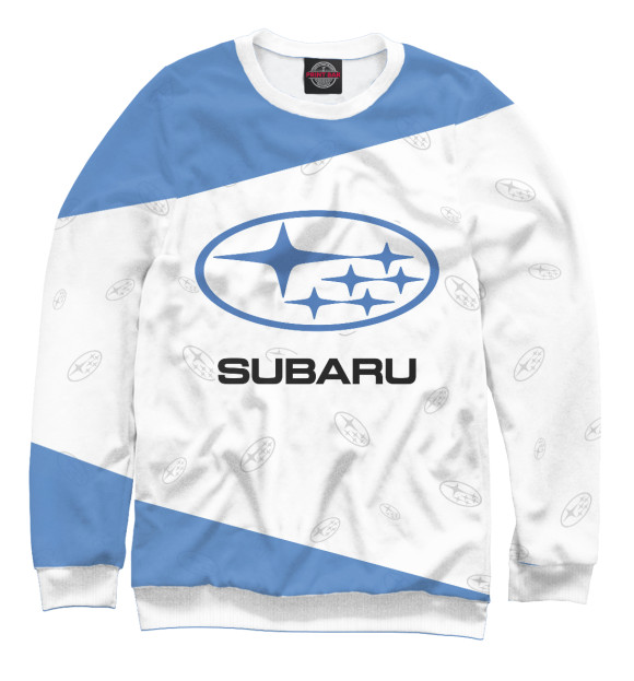 Женский свитшот с изображением Subaru / Субару цвета Белый