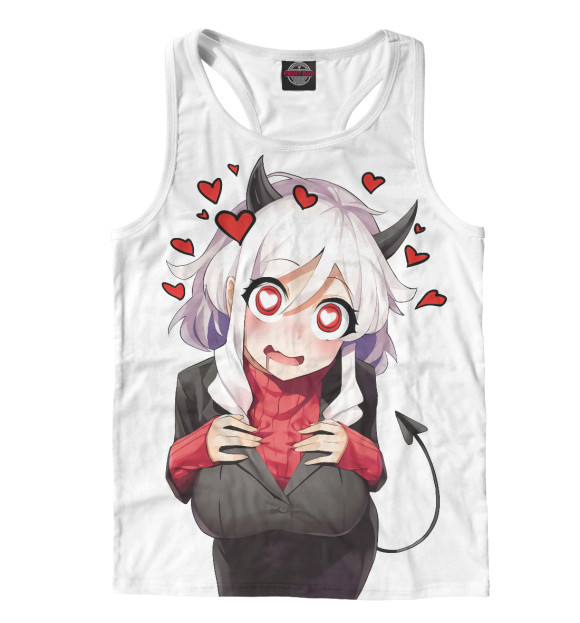 Мужская майка-борцовка с изображением Ahegao цвета Белый