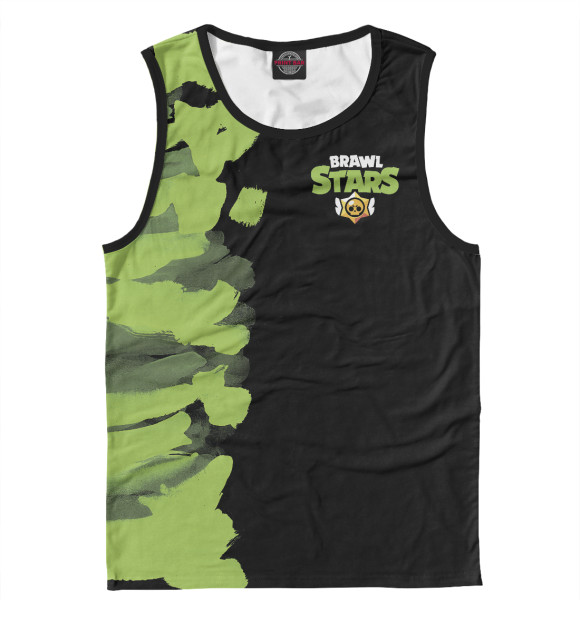 Мужская майка с изображением Brawl Stars цвета Белый
