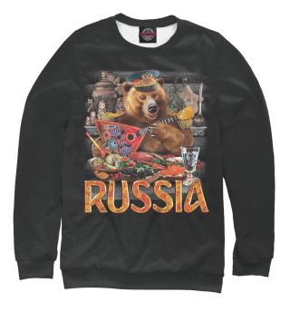 Женский свитшот RUSSIA (Русский Медведь)