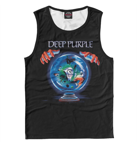 Мужская майка с изображением Deep Purple цвета Белый