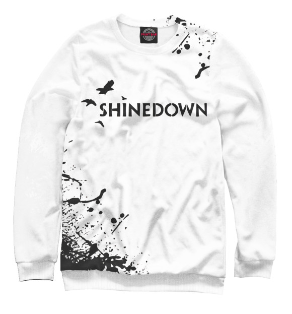 Женский свитшот с изображением Shinedown цвета Белый