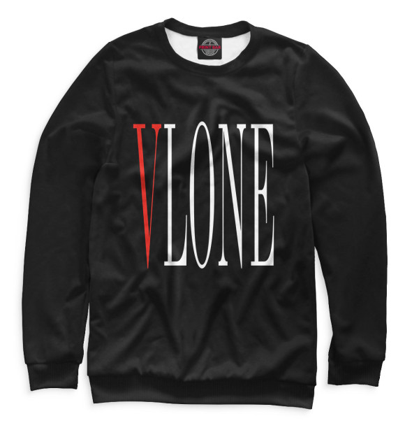 Мужской свитшот с изображением VLONE Black цвета Белый