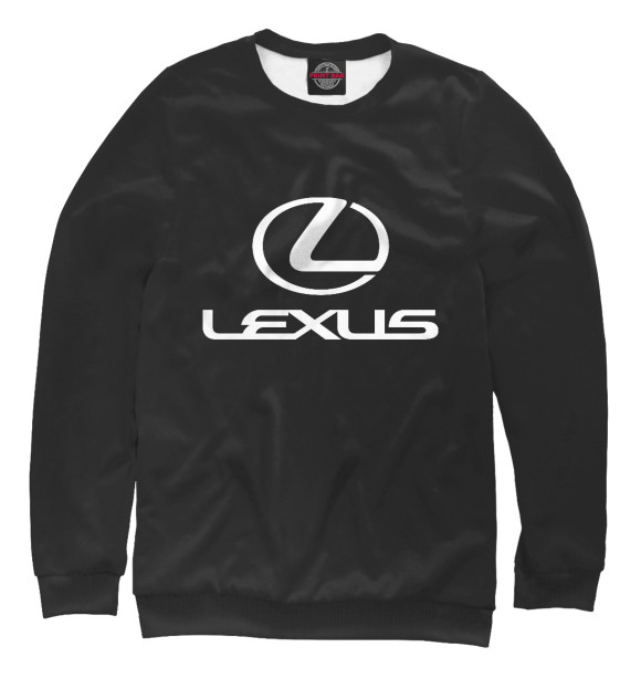 Женский свитшот с изображением Lexus цвета Белый
